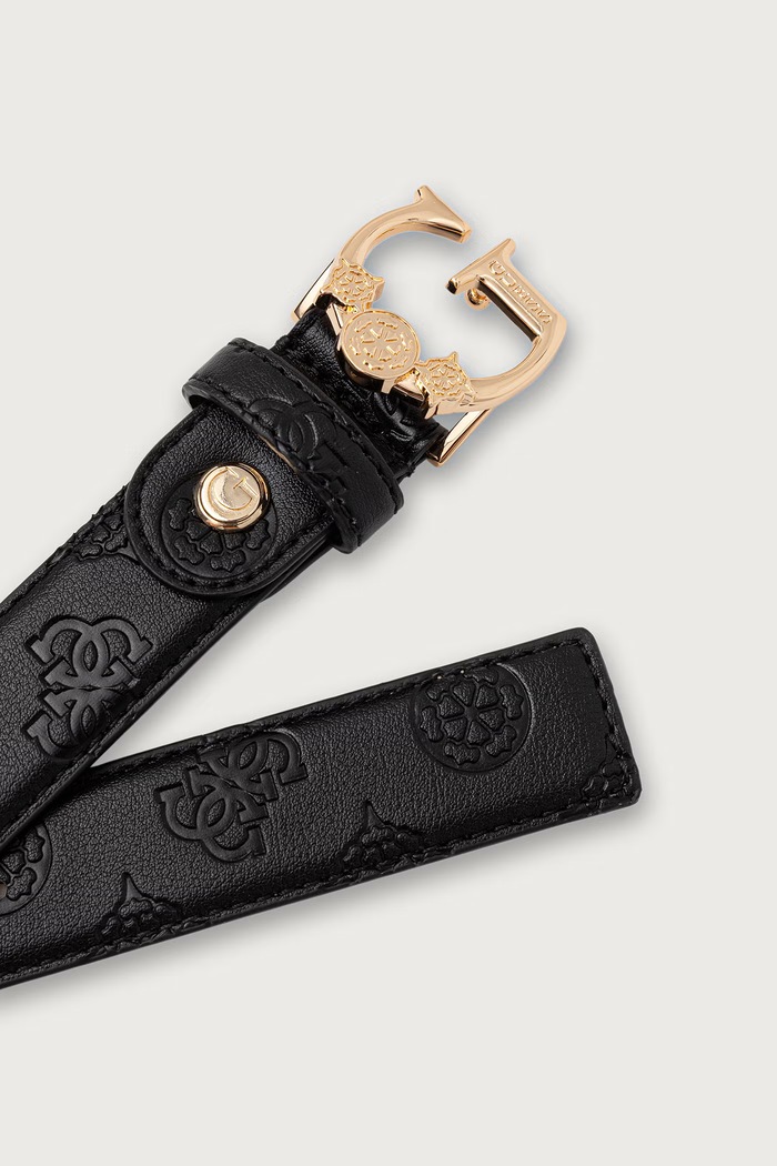 Guess ζώνη γυναικεία από απομίμηση δέρματος CARMELLA BW9501.P6430 μαύρο AW26