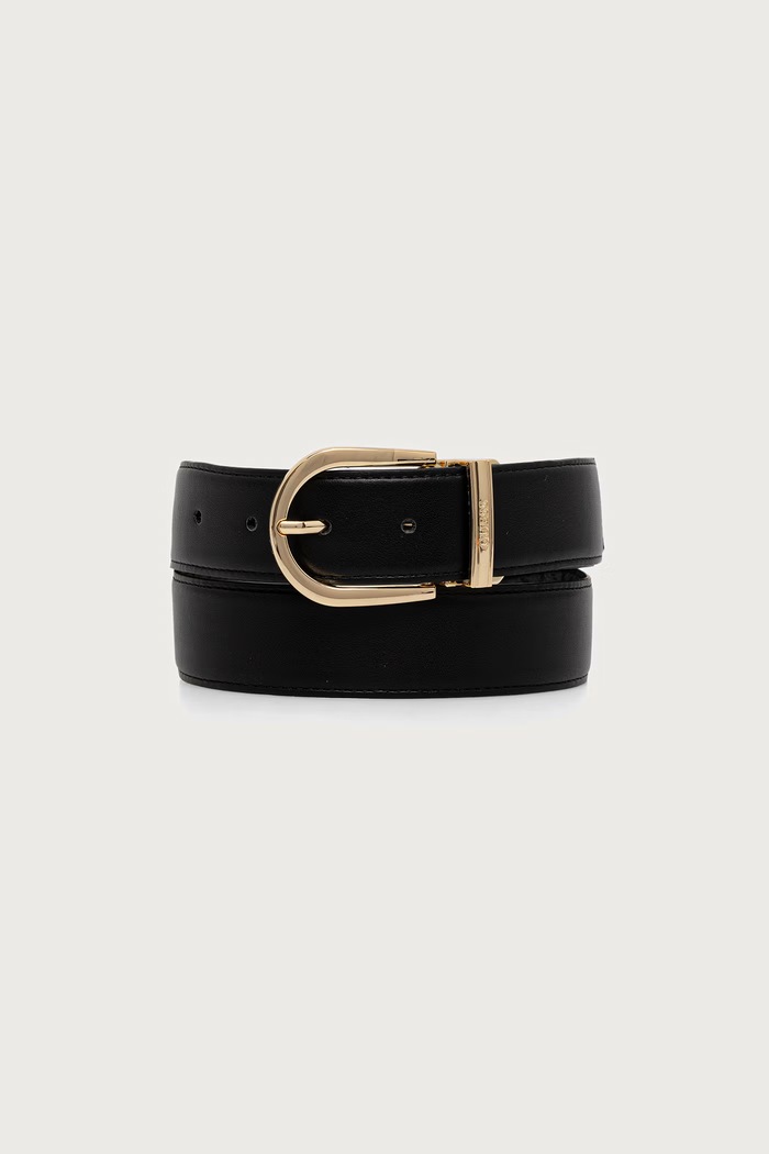 Guess Pasek dwustronny damski YVONNE BW9492.P6435 czarny AW26
