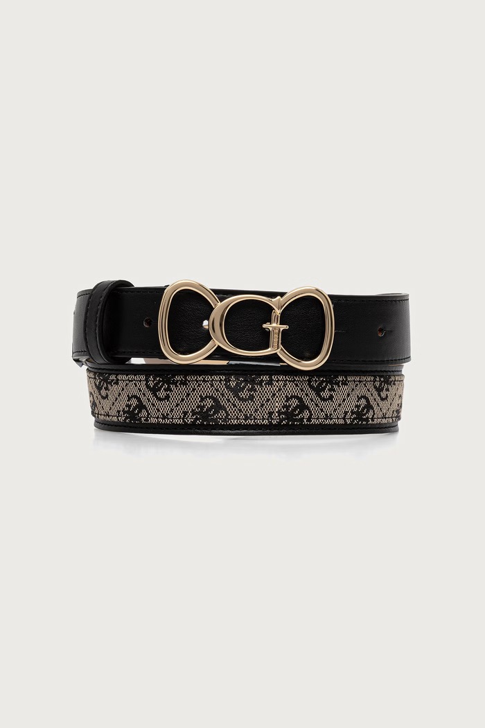 Guess Pasek damski SAMANTHA czarny BW9491.P6430
