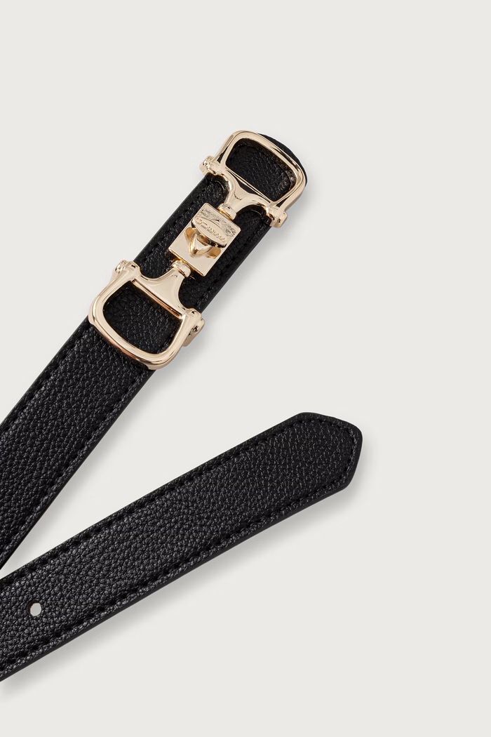 Guess Pásek dámský z imitace kůže SUNSET BW9490.P6425 černá AW26