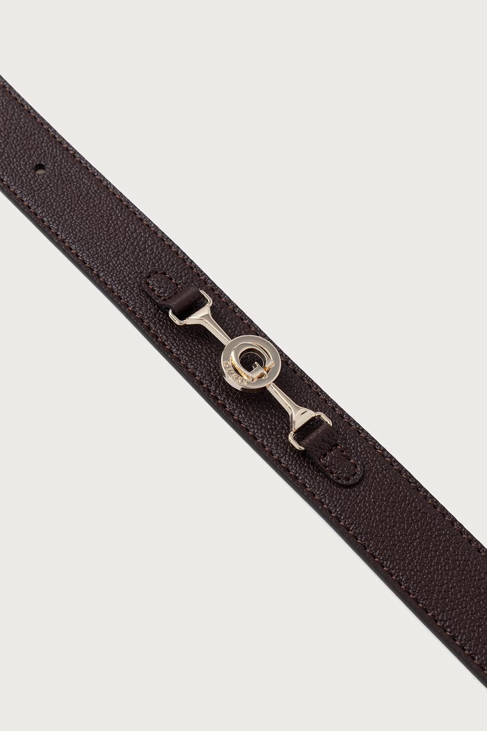 Guess Pasek damski z imitacji skóry FRANCES BW9488.P6430 brązowy AW26