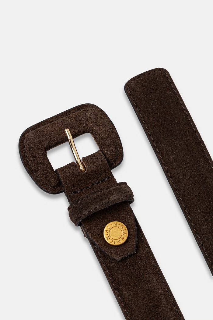 Gianni Chiarini pasek damski zamszowy CINTURE DONNA CAMOSCIO CN.K00973.CM brązowy AW26