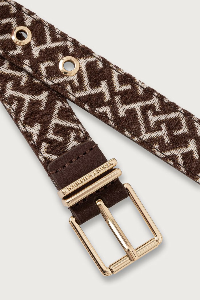 Tommy Hilfiger Pasek damski AW0AW19141 brązowy AW26
