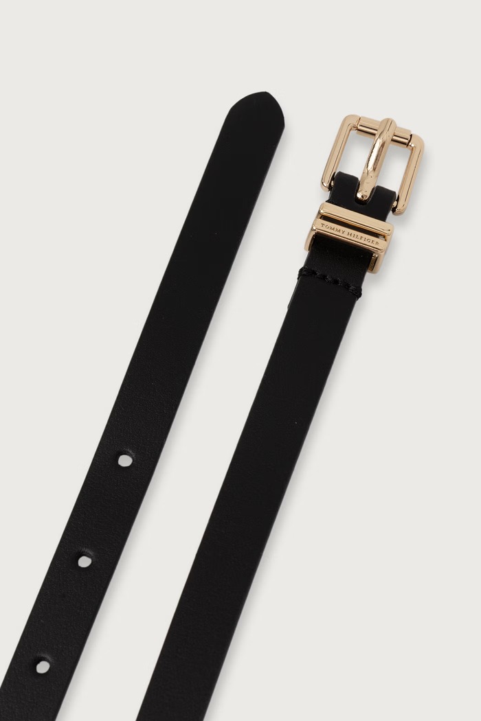 Tommy Hilfiger opasok dámsky kožený AW0AW18693 čierna AW26