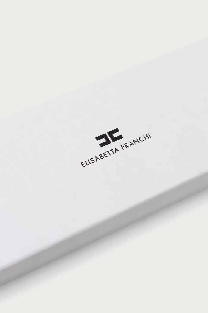 Akcesoria Elisabetta Franchi Pasek damski skórzany CT37S67E2 czarny