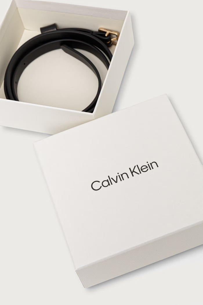 Dodaci Calvin Klein Remen za žene od kože LV04F7146G crna