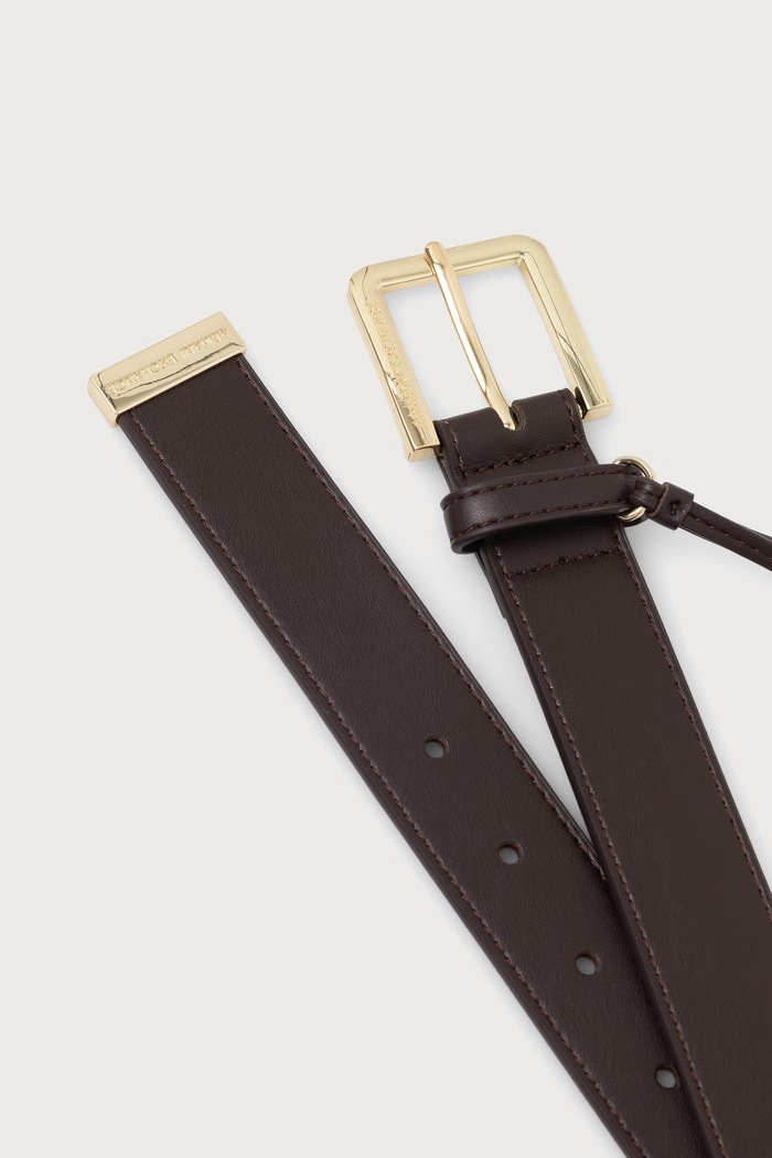 Armani Exchange Pasek damski z imitacji skóry XW003081.AF19902 brązowy AW26