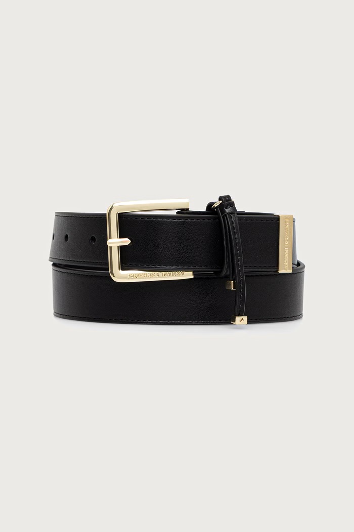 Armani Exchange remen za žene od imitacije kože crna XW003081.AF19902