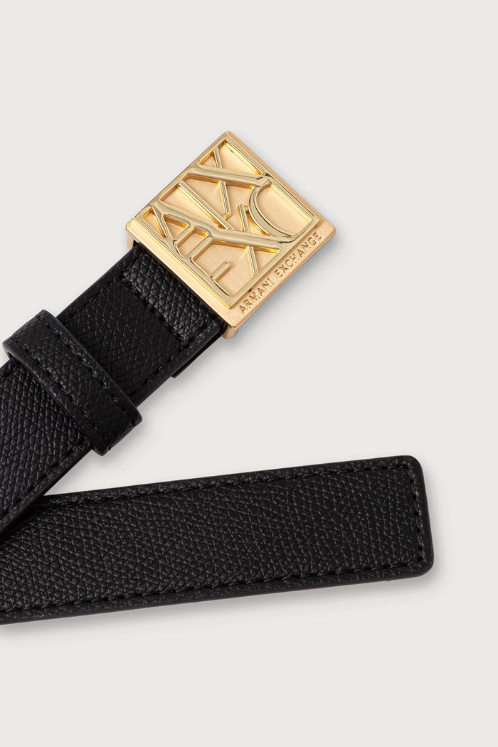 Armani Exchange колан дамски от имитация на кожа XW002223.AF19895 черен AW26