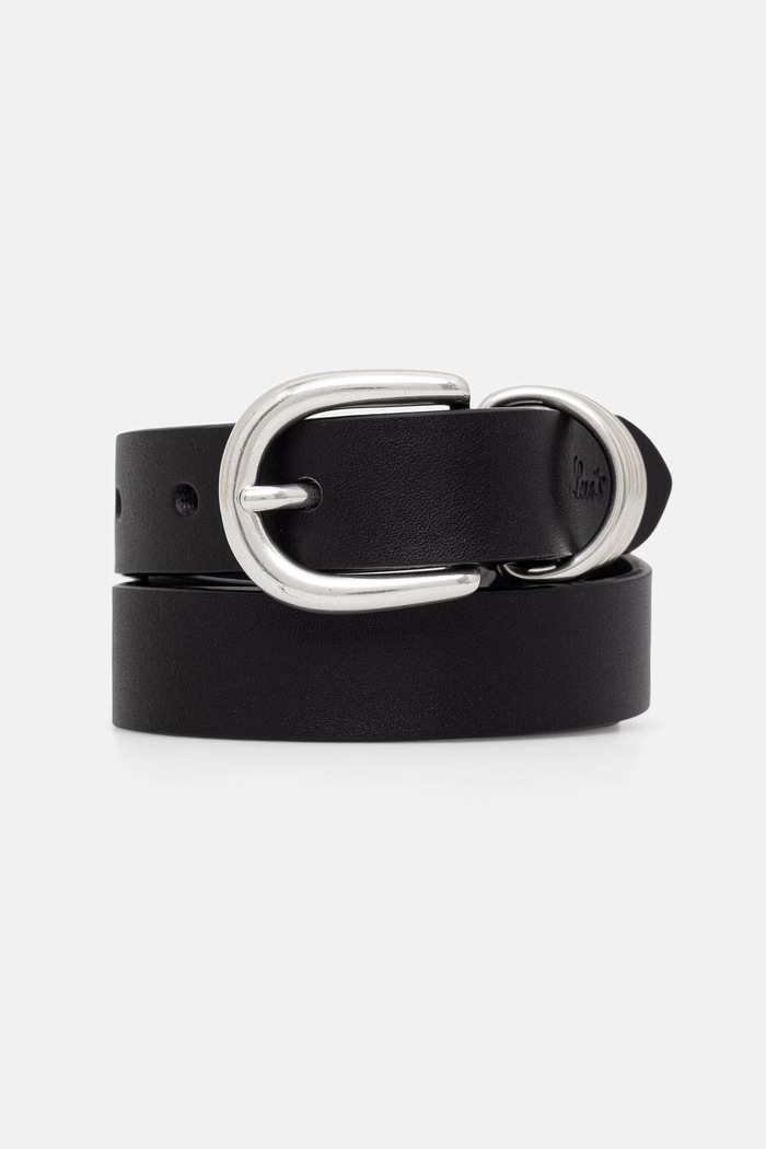 Levi's remen za žene kožni LYLA RING crna 007ZK