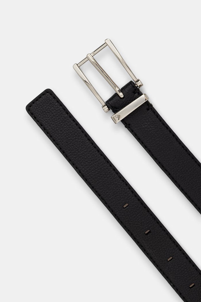 Emporio Armani pasek damski skórzany EW005723.AF29687 czarny AW26