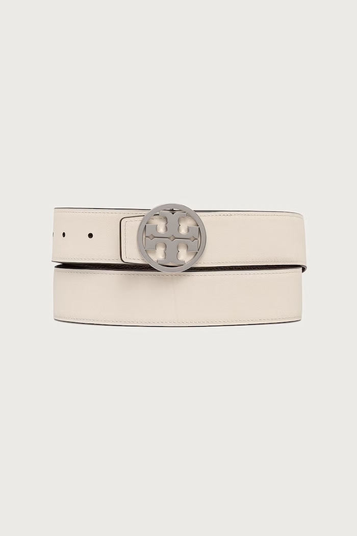 Tory Burch Pasek damski skórzany Miller 174541 brązowy AW26