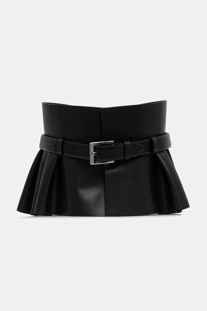Karl Lagerfeld ζώνη Γυναικεία K/ESSENTIAL μαύρο B3W33088