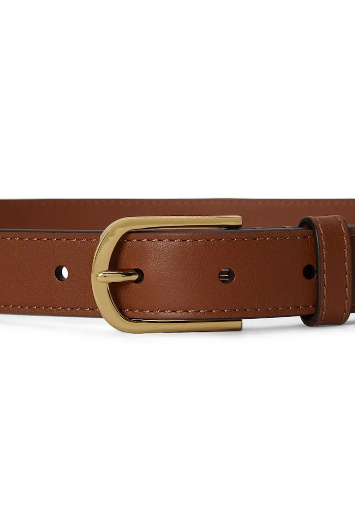 Lauren Ralph Lauren curea pentru femei din piele 412P15694 maro AW26