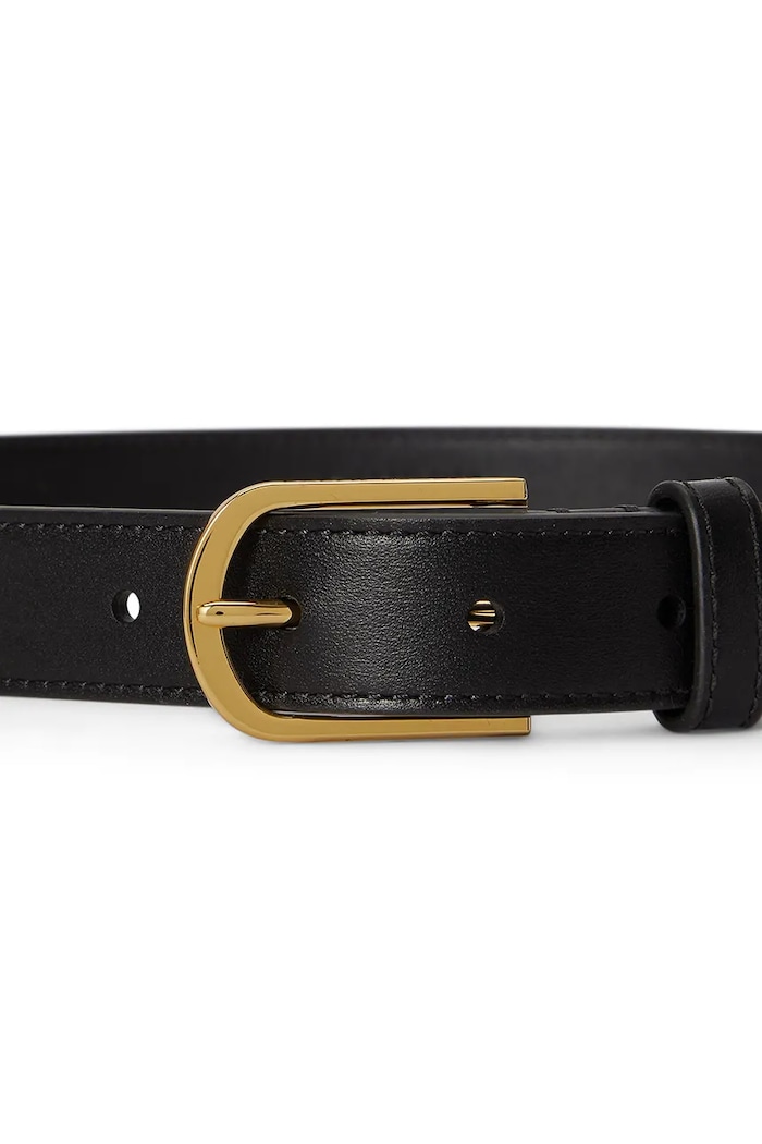 Lauren Ralph Lauren curea pentru femei din piele 412P15694 negru AW26