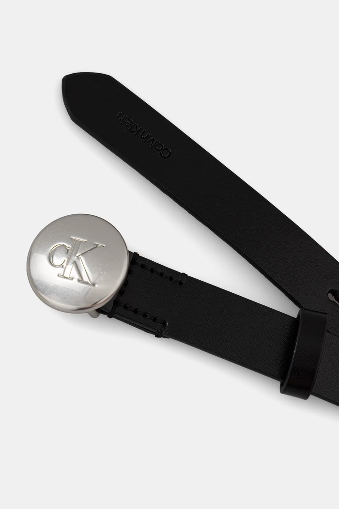 Calvin Klein pasek damski skórzany LV04F7115G czarny AW26