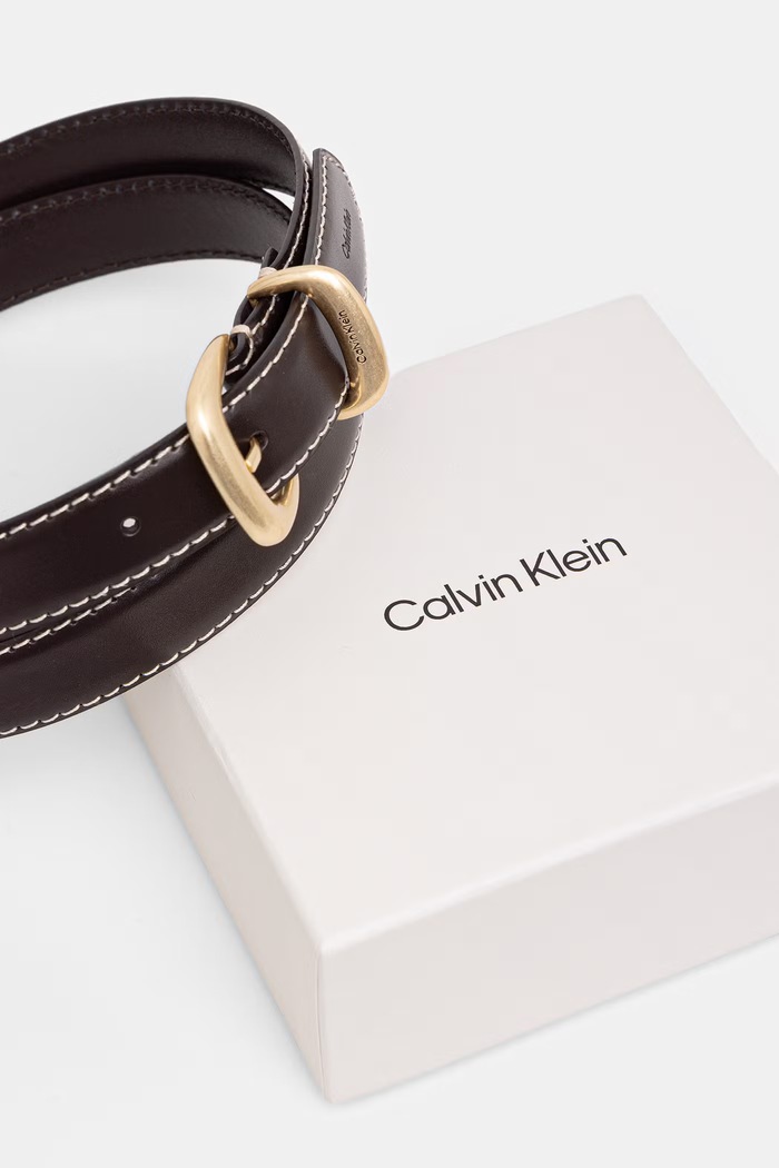 Αξεσουάρ Calvin Klein ζώνη Γυναικεία δερμάτινη LV04F7113G καφέ