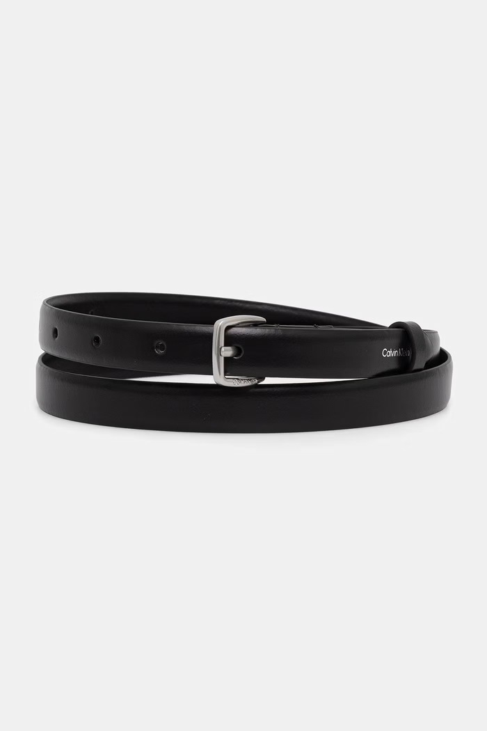 Calvin Klein pasek damski skórzany czarny LV04F7111G