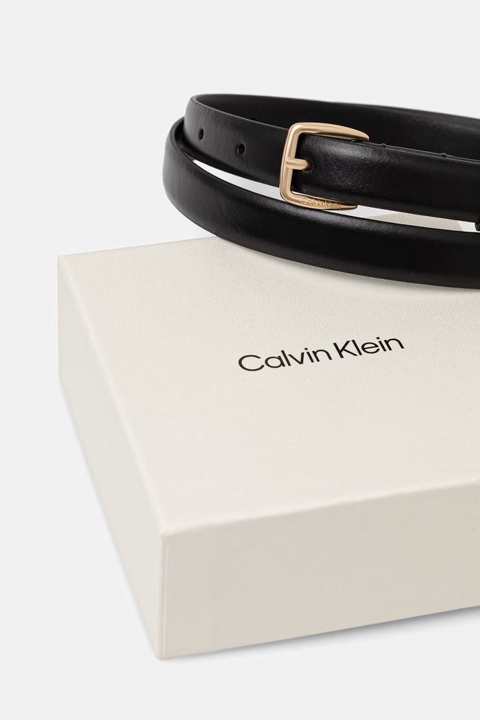 Akcesoria Calvin Klein pasek damski skórzany LV04F7111G czarny