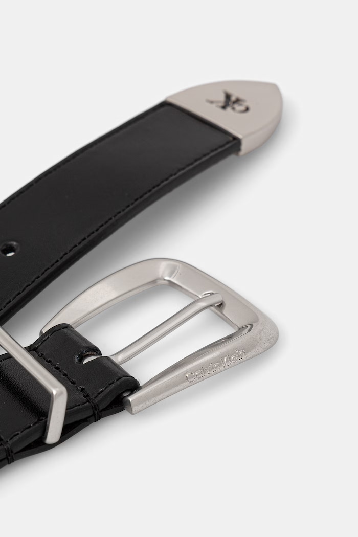 Calvin Klein pasek damski skórzany LV04F7092G czarny AW26