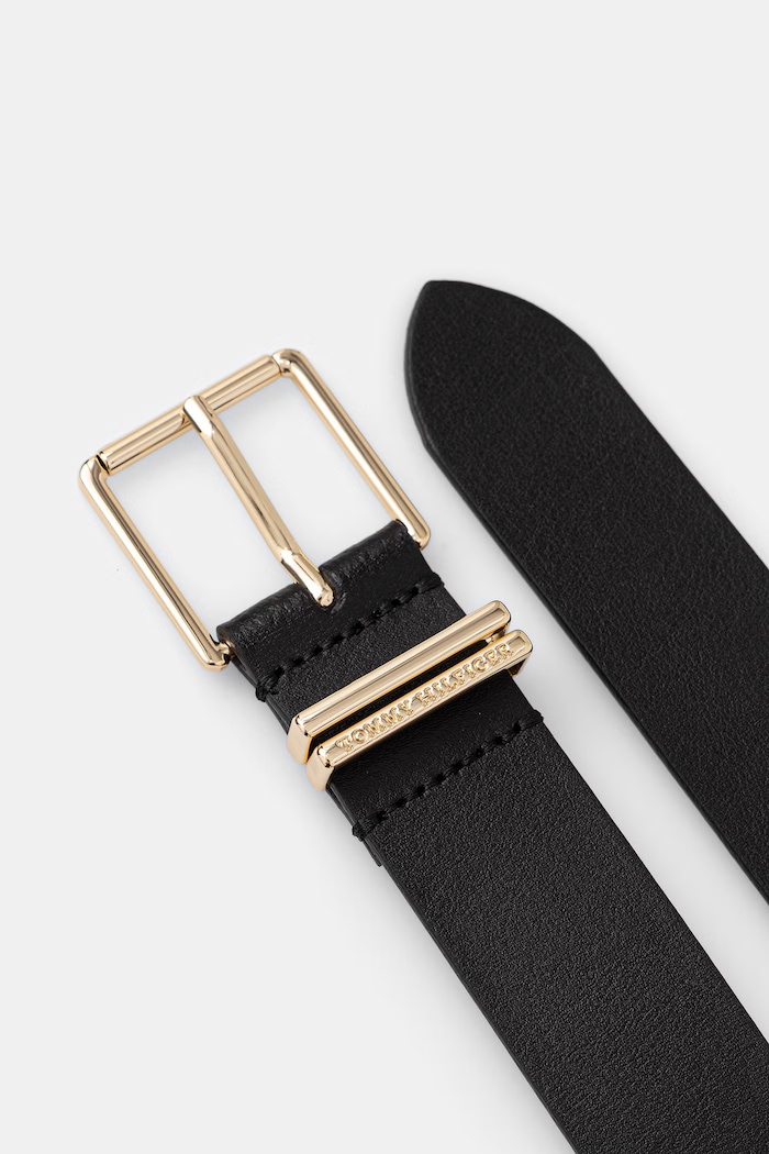 Tommy Hilfiger curea pentru femei, din piele AW0AW18919 negru AW26