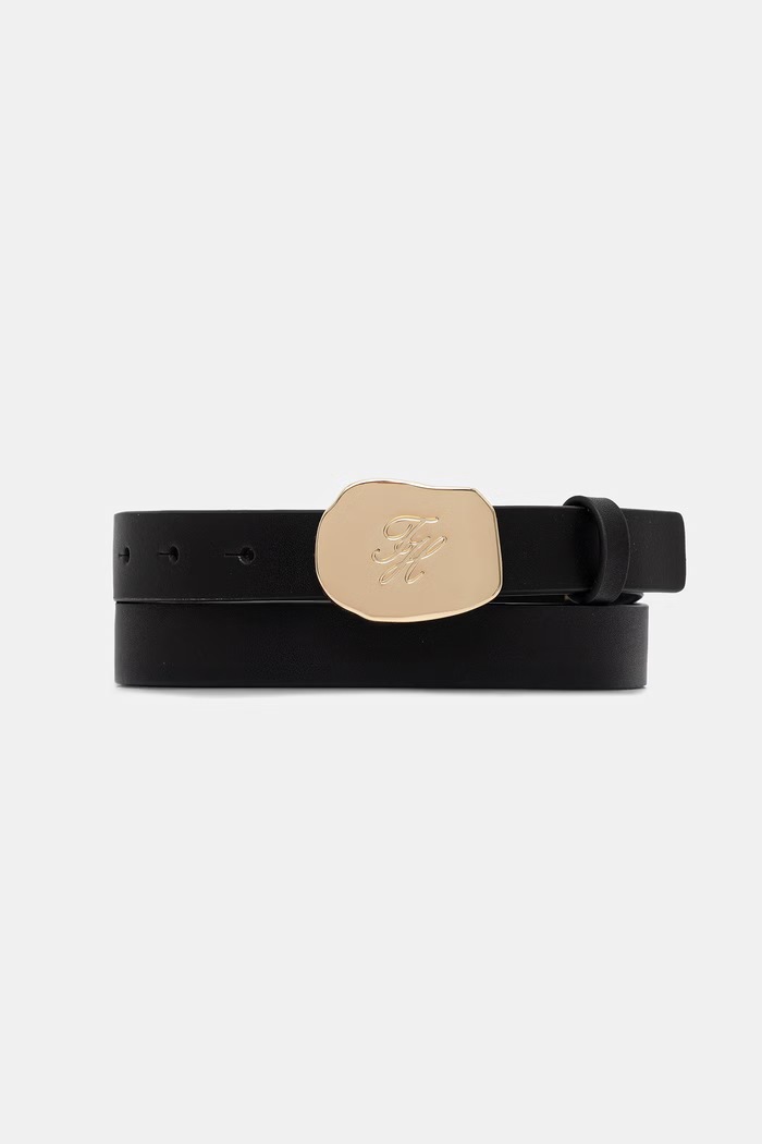 Tommy Hilfiger ζώνη γυναικεία δερμάτινη μαύρο AW0AW18893
