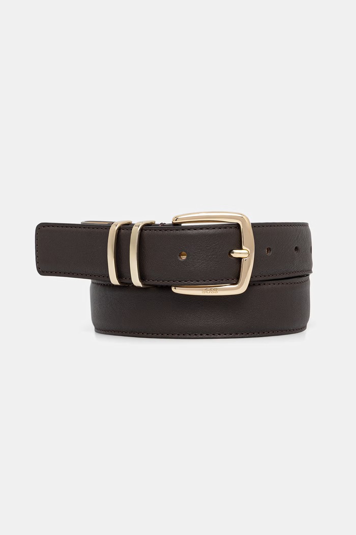 BOSS pas ženski usnjen Plum-ML_Sz30 rjava 50568472