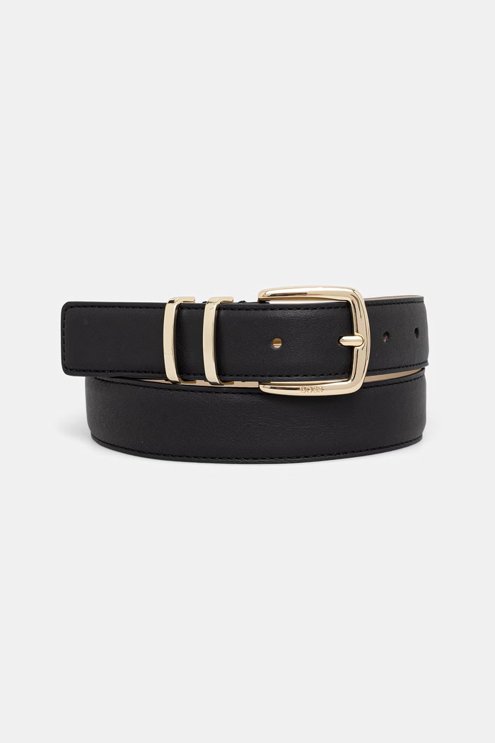BOSS opasok dámsky kožený Plum-ML_Sz30 čierna 50568472