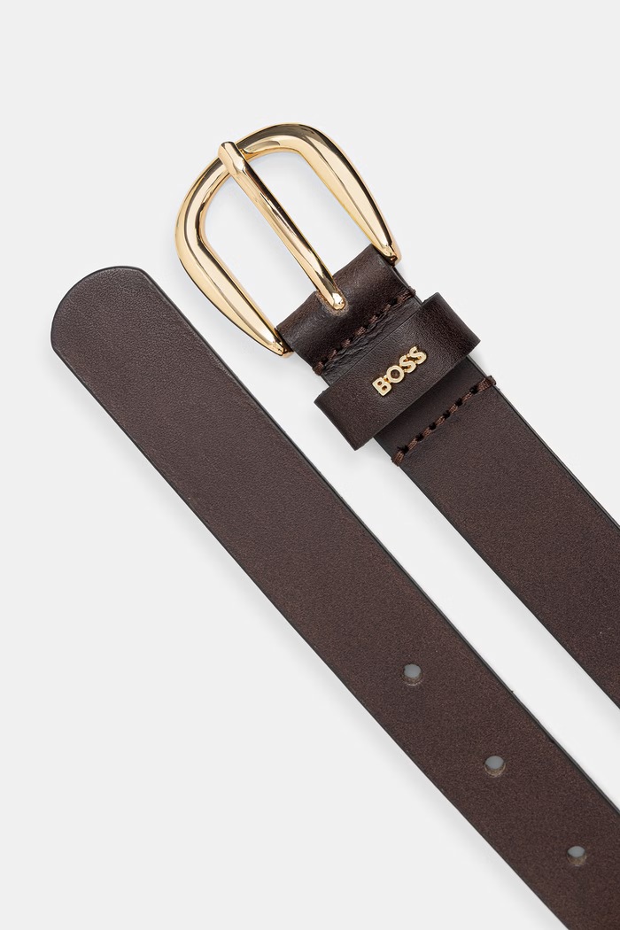 BOSS pasek damski skórzany Laci-BOSS-G_Sz25 50559539 brązowy AW26
