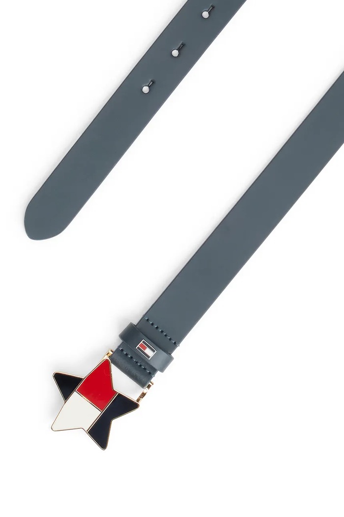 Tommy Hilfiger pasek dziecięcy skórzany granatowy KA0KA00091.9BY2