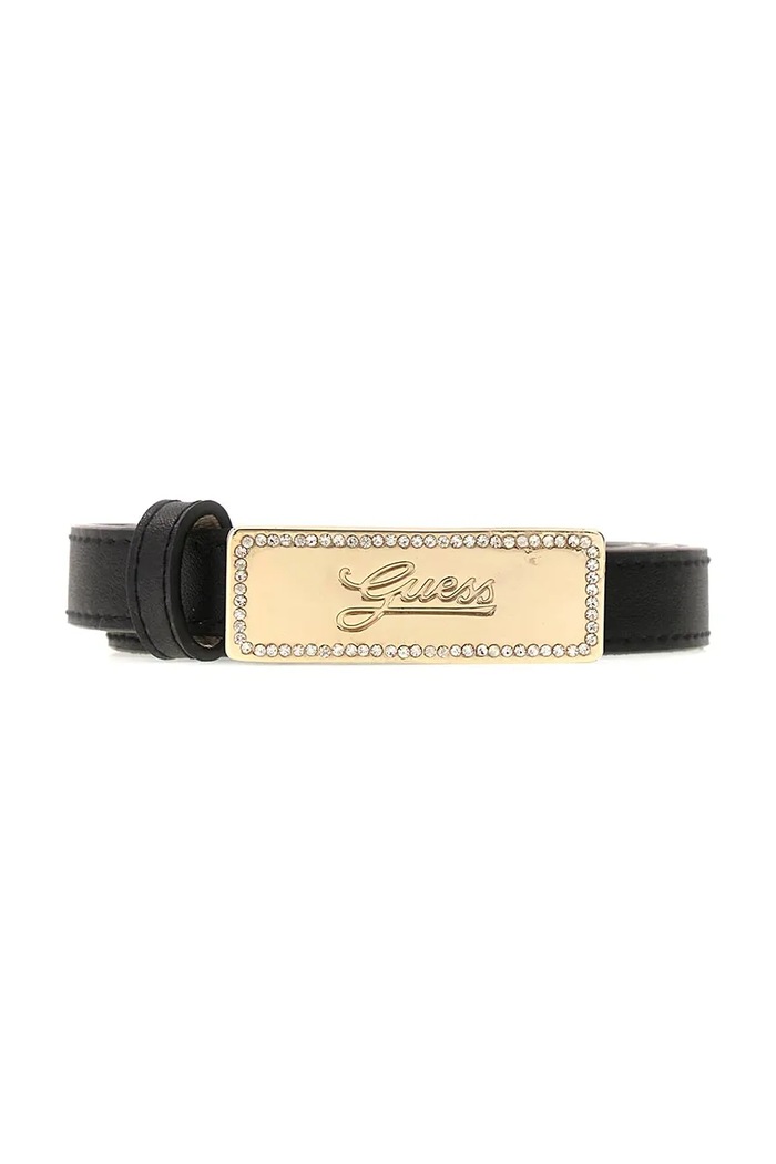 Guess Pasek dziecięcy z imitacji skóry czarny J6BZ36.W4048.9BY2