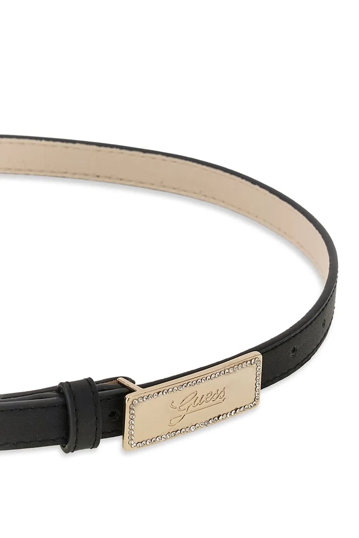 Guess Pasek dziecięcy z imitacji skóry J6BZ36.W4048.9BY2 czarny AW26
