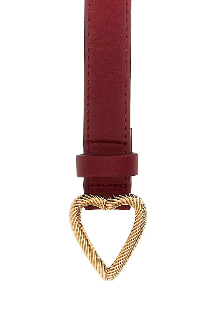 Dziewczynka Guess pasek dziecięcy z imitacji skóry J6BZ26.W4036.9BY2 bordowy