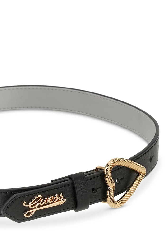 Guess pasek dziecięcy z imitacji skóry J6BZ26.W4036.9BY2 czarny AW26