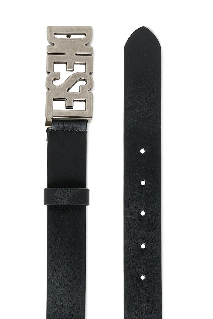 Diesel Remen za djecu od kože BWR BELTS J03134.KXBLR crna AW26