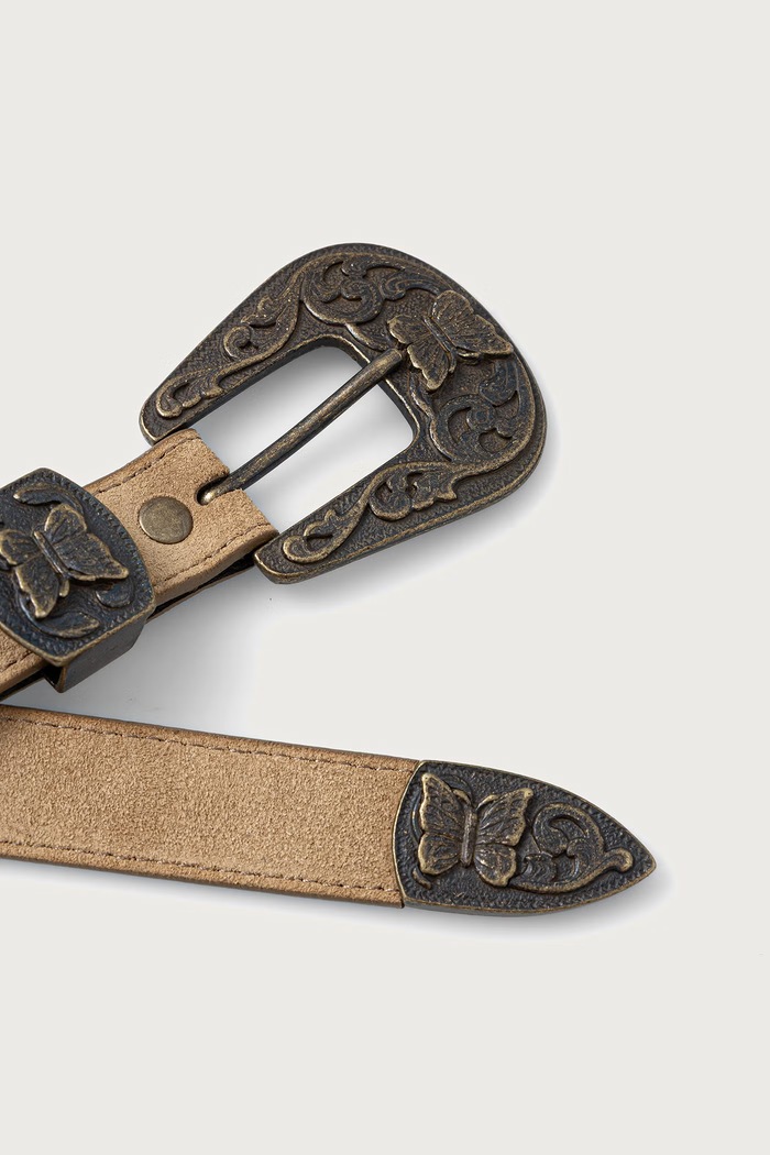 Needles Belt suede Men's TY036 beige AW26