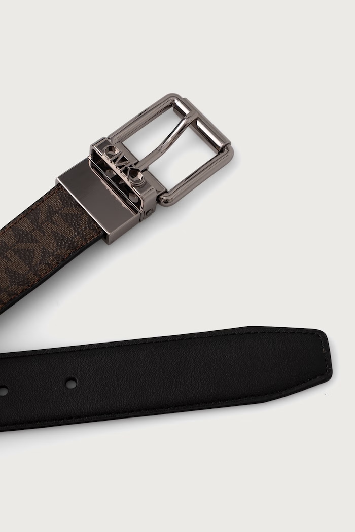 Akcesoria Michael Kors Pasek dwustronny męski z imitacji skóry 39F6LBLY6B brązowy