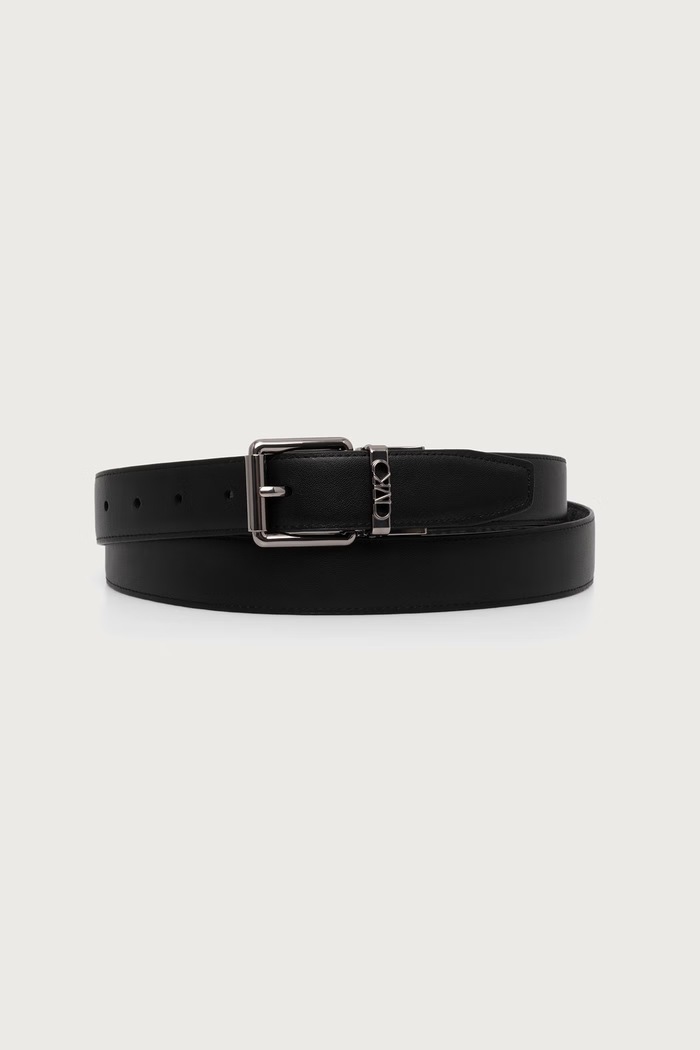 Michael Kors Pasek dwustronny męski z imitacji skóry 39F6LBLY6B czarny AW26