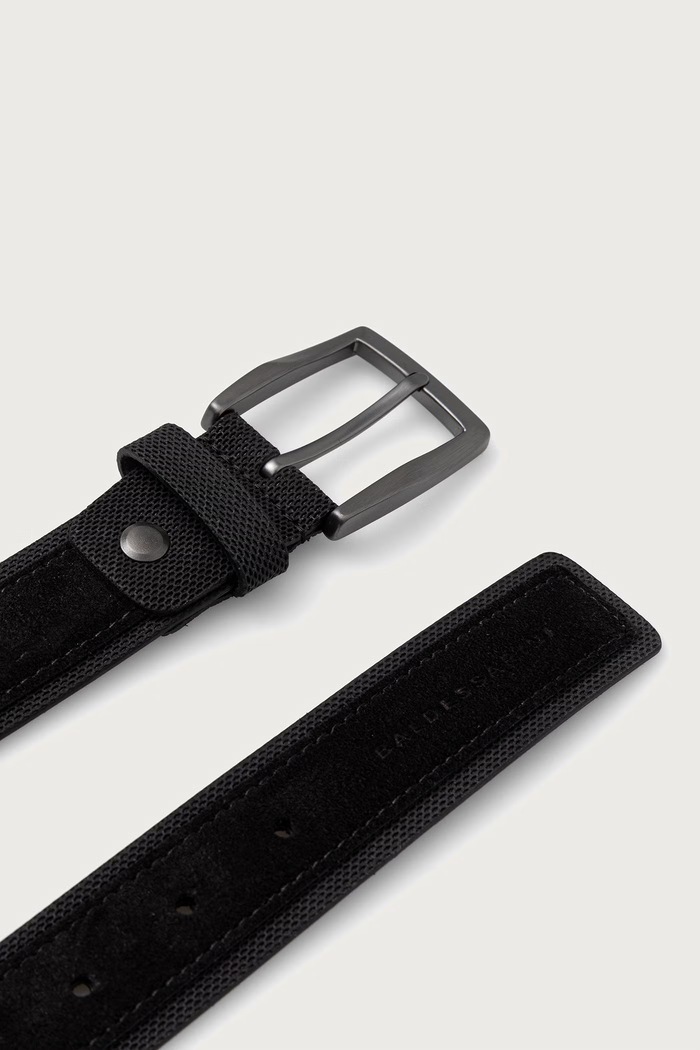 Baldessarini Pasek męski skórzany BPCU00198M czarny AW26
