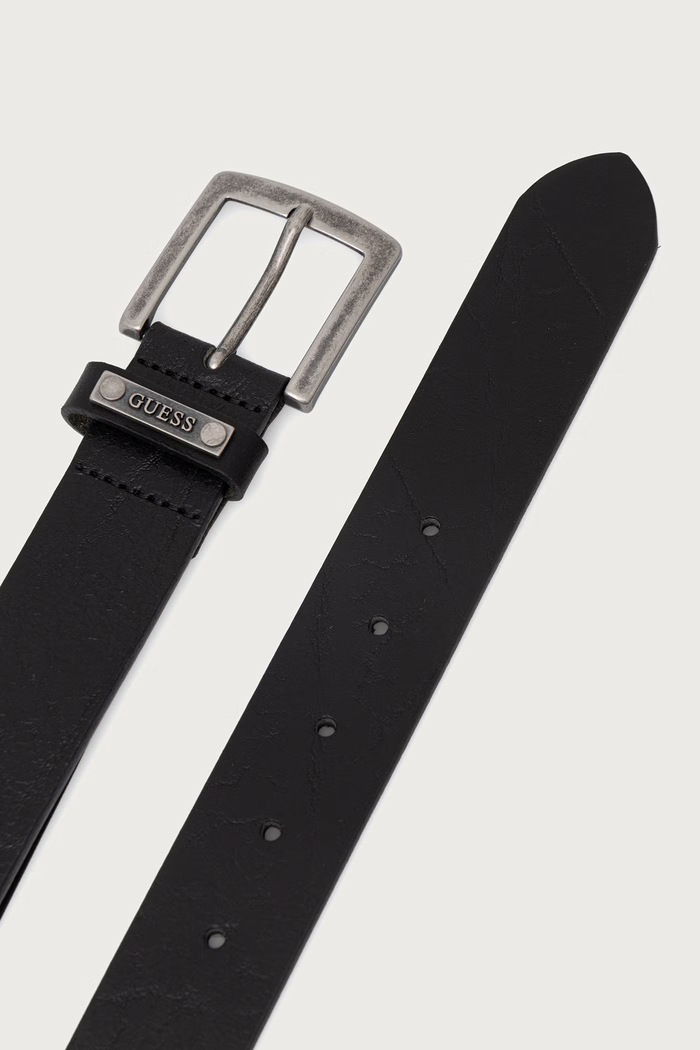 Guess Pasek męski skórzany BM7963.P6435 czarny AW26