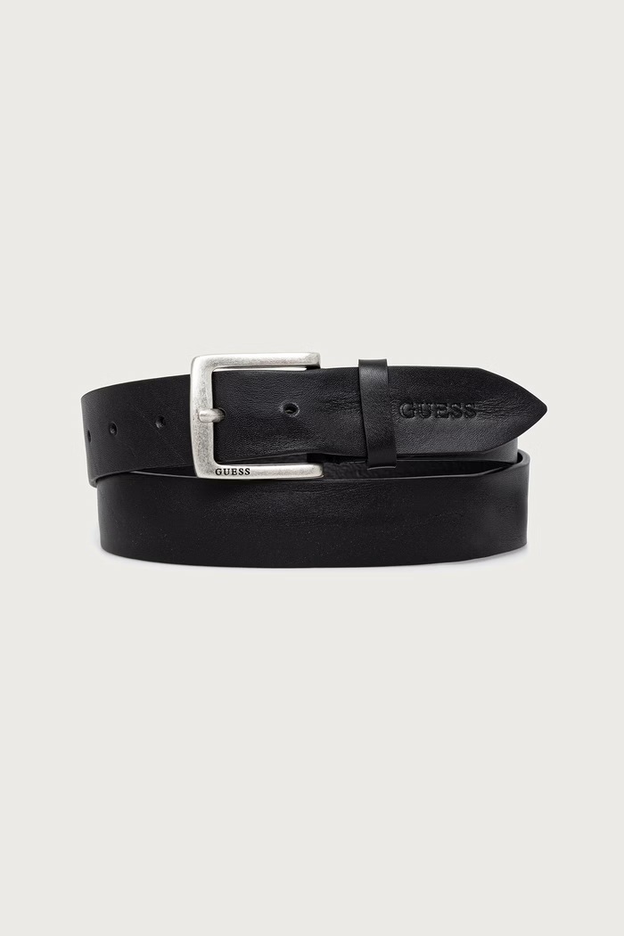 Guess pasek męski skórzany MILANO czarny BM7959.P6435