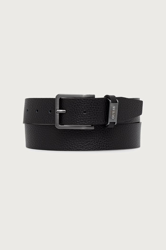 Guess pasek męski skórzany czarny BM7957.P6435