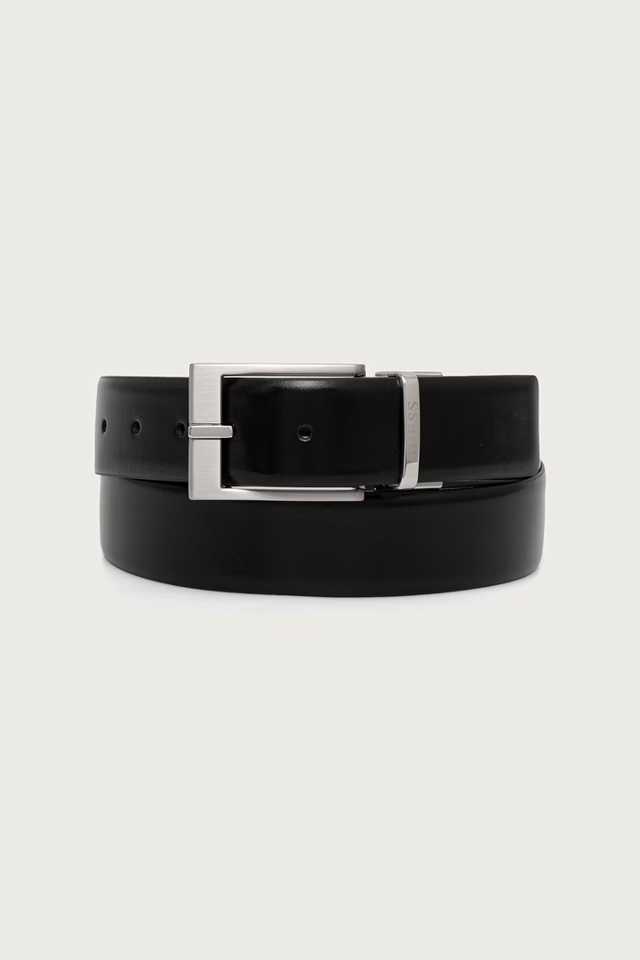 Guess pasek dwustronny męski skórzany czarny BM7955.P6435