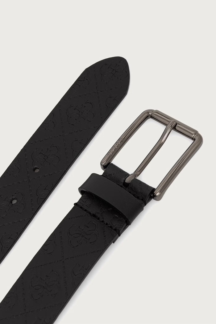 Guess Pasek męski skórzany BM7950.P6335 czarny AW26