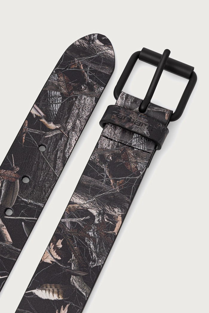 Carhartt WIP Camo Feather Tree Belt pasek skórzany męski I037500 multicolor AW26