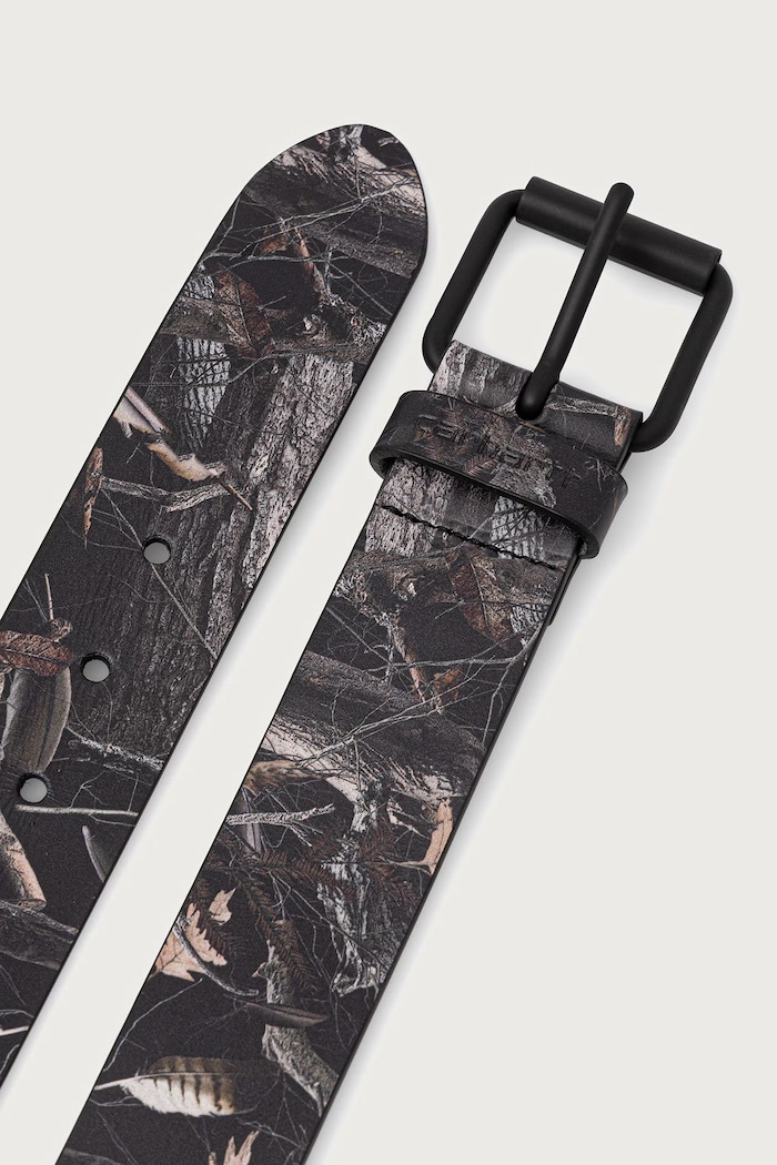 Carhartt WIP Camo Feather Tree Belt pasek skórzany męski I037500 multicolor AW26