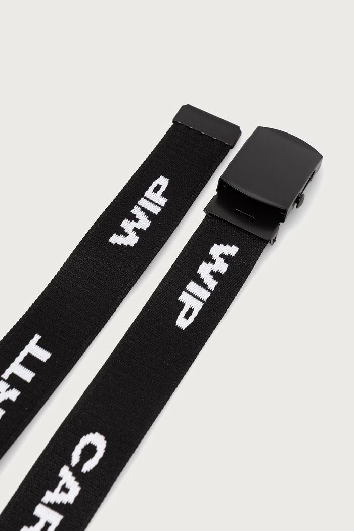 Carhartt WIP Chapter Script Belt curea pentru bărbați I037074 negru AW26