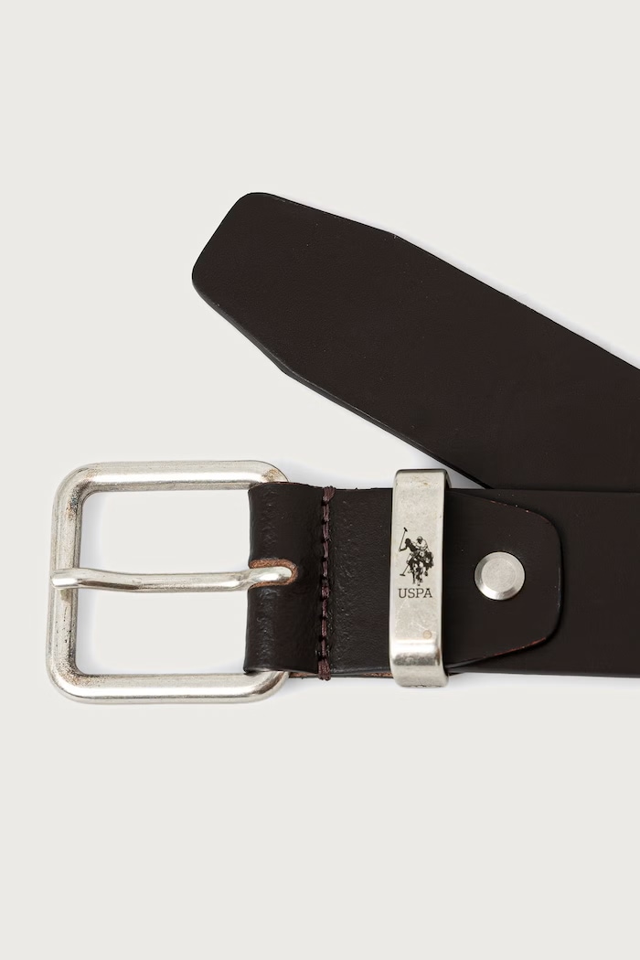 U.S. Polo Assn. Pasek męski skórzany SILVER LAKE H35 AIU4L2738MHA brązowy AW26