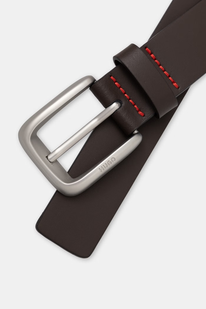 HUGO opasok pánsky kožený GO-Belt_Sz30 50572842 hnedá AW26