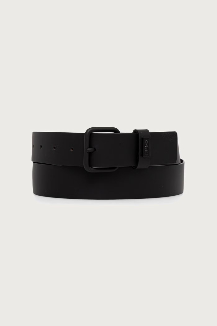 HUGO Blue remen za muškarce kožni BRAYDEN_Sz35 crna 50572828